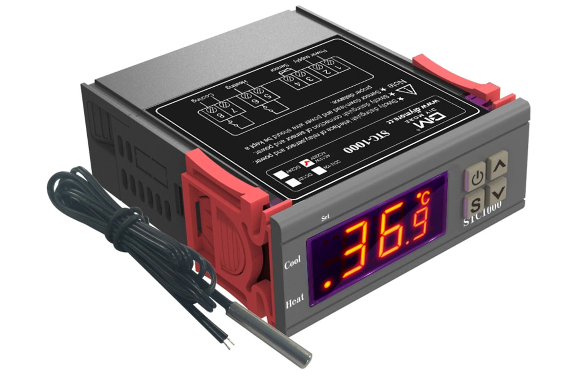 STC1000 Терморегулятор 12 В DС 0-100С